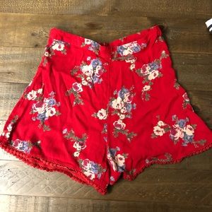 Super cute Miss Selfridge high-waist shorts